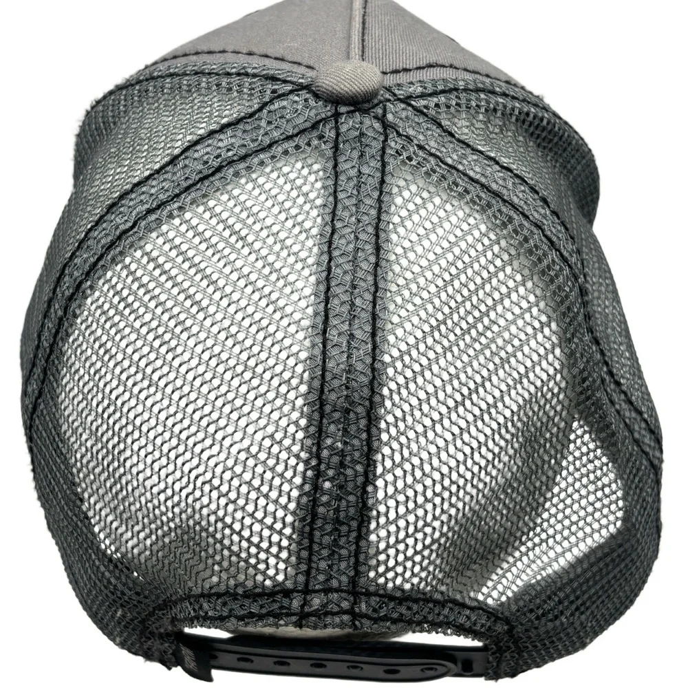 Goorin Bros The Farm Silver Fox Trucker Hat Gray Mesh Snapback Cap Patch - Picture 6 of 9